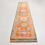3x13 vintage modern runner rug, 87x391cm