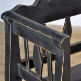 Banc ancien en pin, années 1920