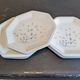 Set of 7 flat plates dessert starter signed from Tiffany Italy