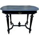 Blackened wood gueridon / centre table in Napoléon III style.
