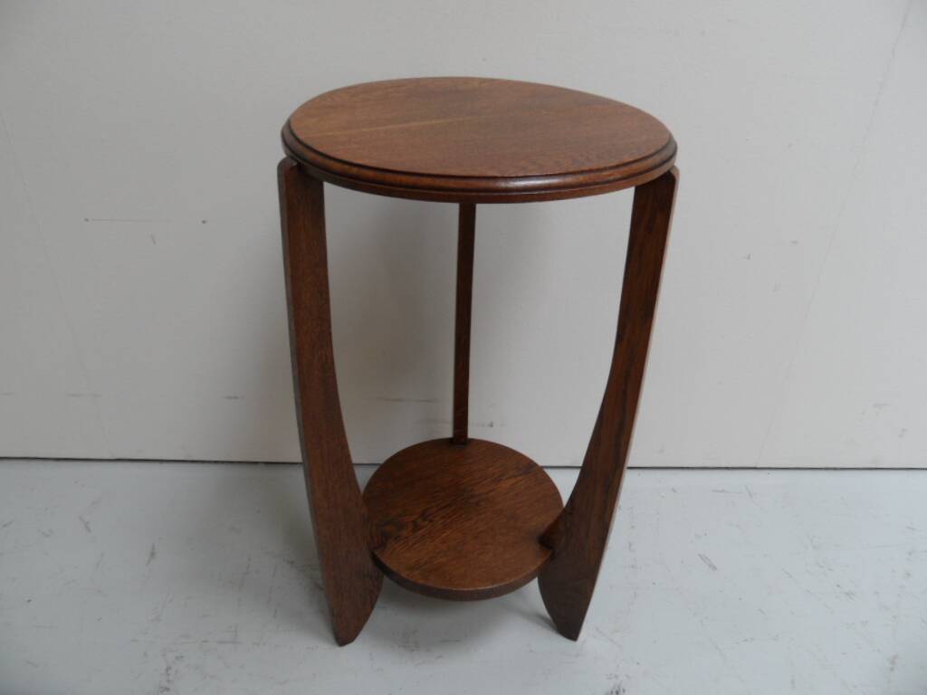 Art Deco oak sidetable