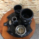Old napoleon smoking tray 3 wood badge