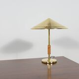 Vintage Modern Table Lamp in Brass by Bent Karlby for Lyfa, Denmark, 1956