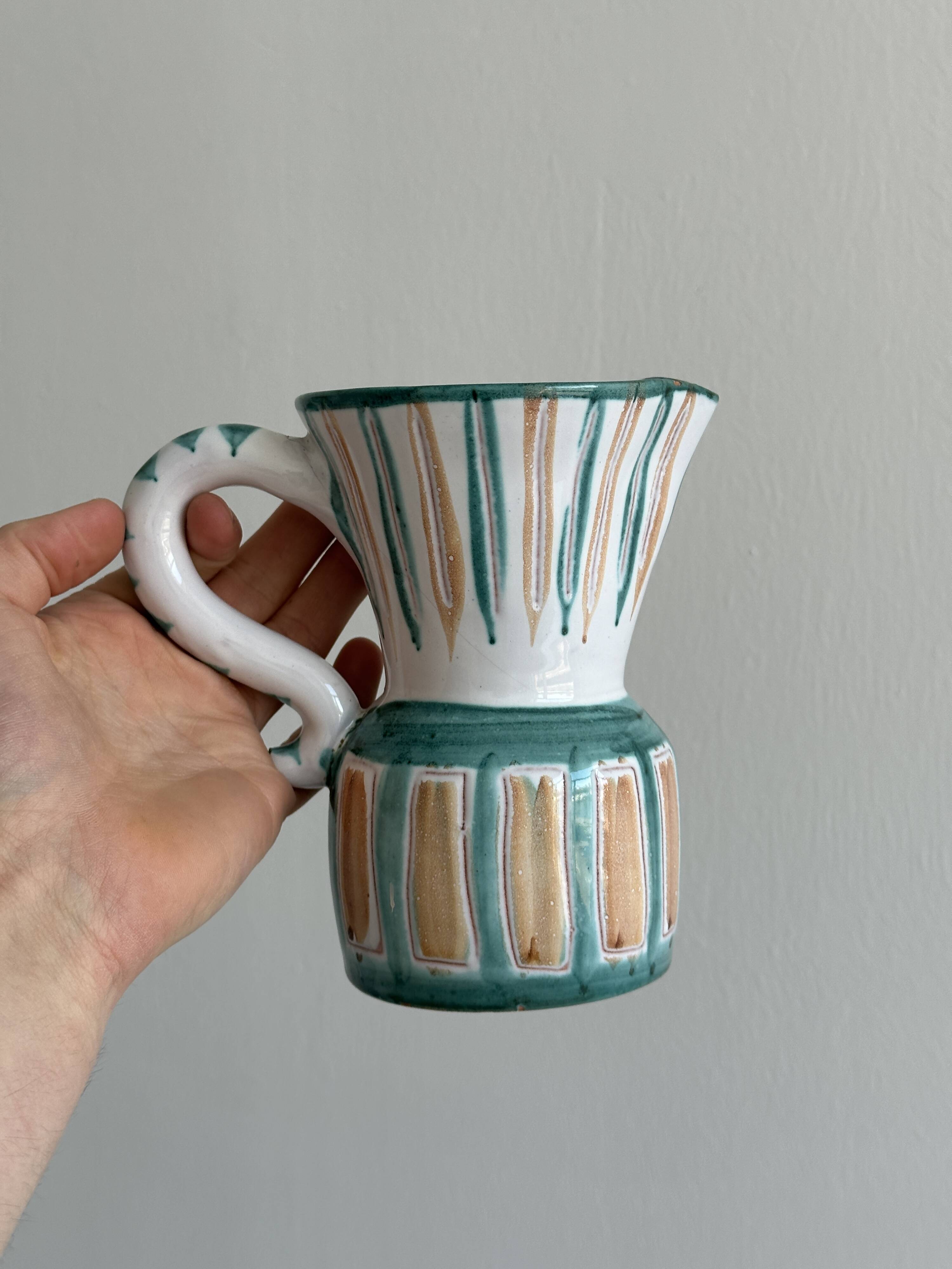 vintage ceramic pitcher,