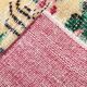Ruby Red Vintage Floral Turkish Rug, Handmade Wool Carpet, 202x309 Cm
