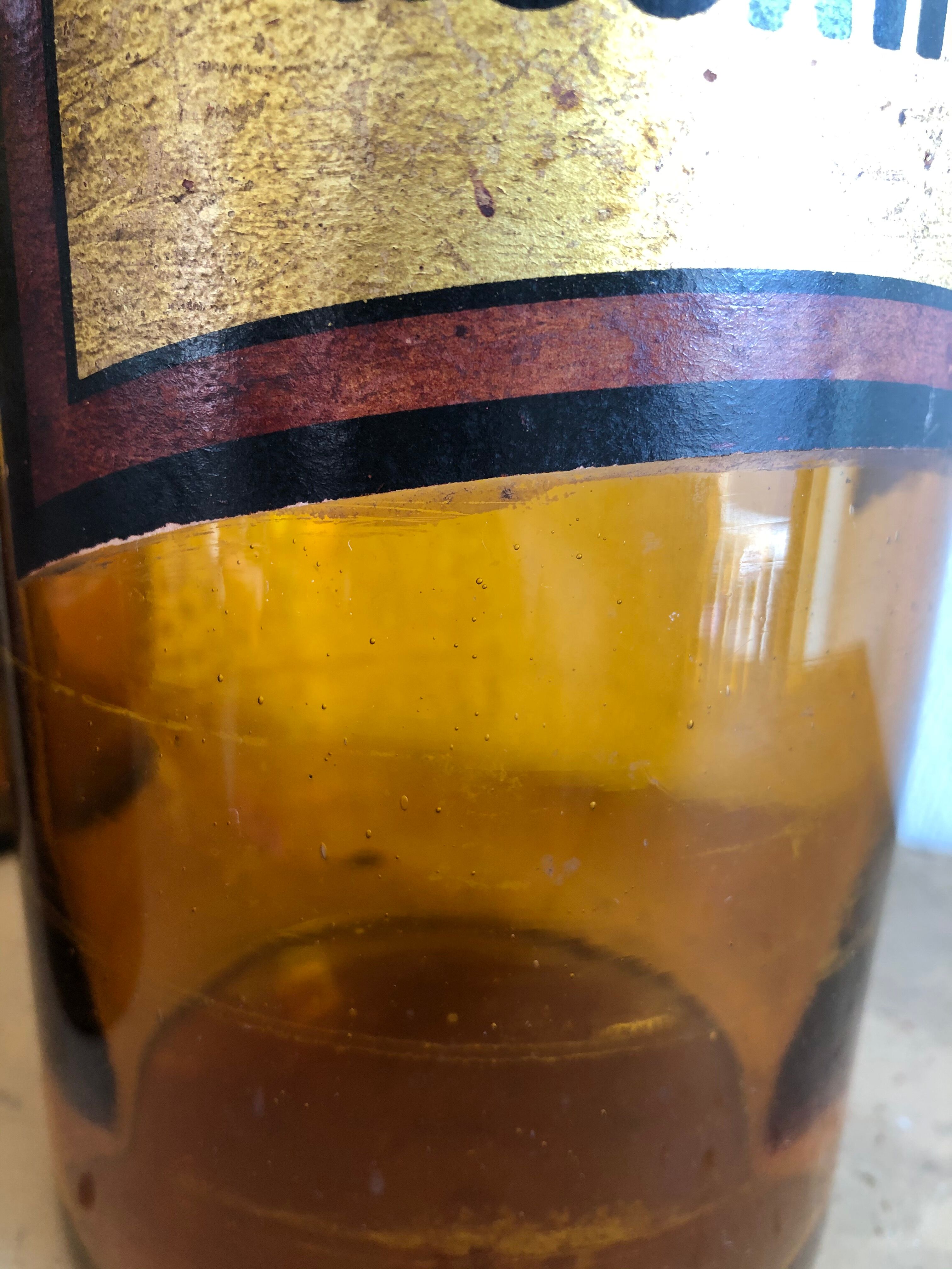 Old bottle of pharmacy "rose water"