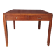 Vintage walnut table with 2 drawers