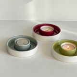 BOUGEOIRS Cracked Ceramic Candle Holder