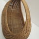 Gondola basket of the 60s in quality woven wicker