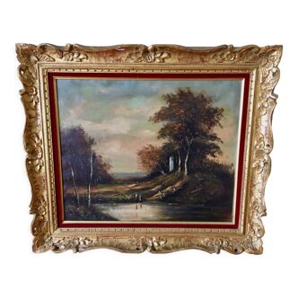 Tableau paysage XIXème