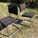 Pair of chairs Cesca B32 Marcel Breuer Italian reissues 90
