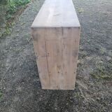 Trades furniture with raw wood lockers