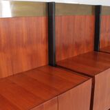 Mid century teak bookcase - wall unit frigerio 1950s