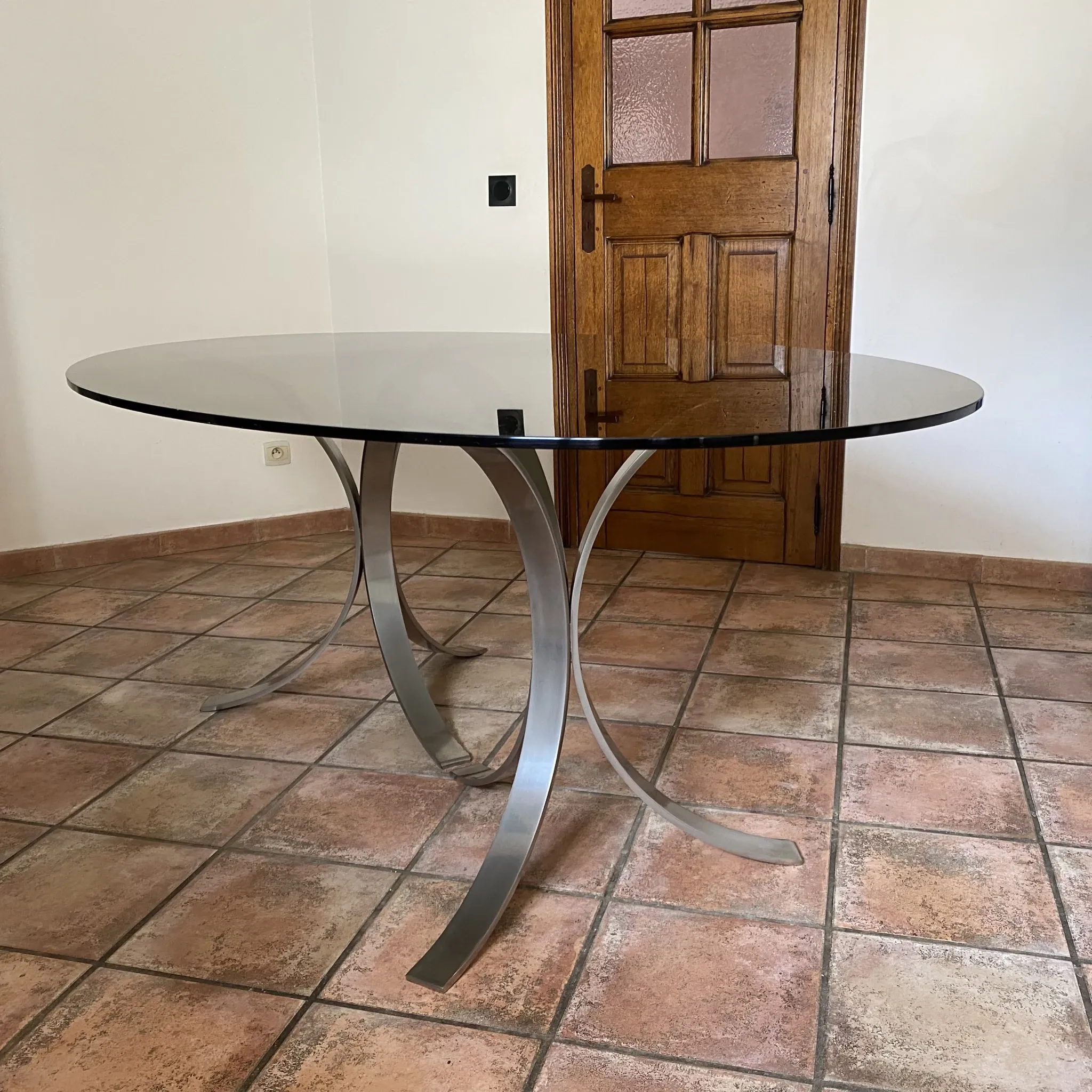 ROCHE BOBOIS table. 1970. Space age. 190x110.