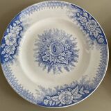 Set of 2 St Amand ironstone plates, Jardinière model