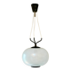 White filigree glass pendant from Murano - Italy, 1950