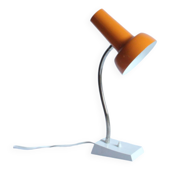 Orange metal desk lamp by Sis Leuchten, germany 1960S