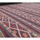 Handwoven Vintage Traditional Turkish Wool Flatweave Kilim Rug 160x280