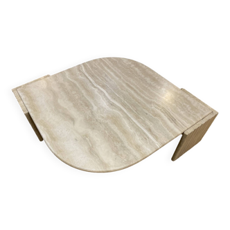 Travertine eye coffee table 1980