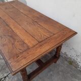 Rustic oak farmhouse table 19th -1m59