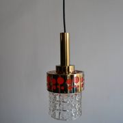 Suspension Raak gold orange 1970s pop
