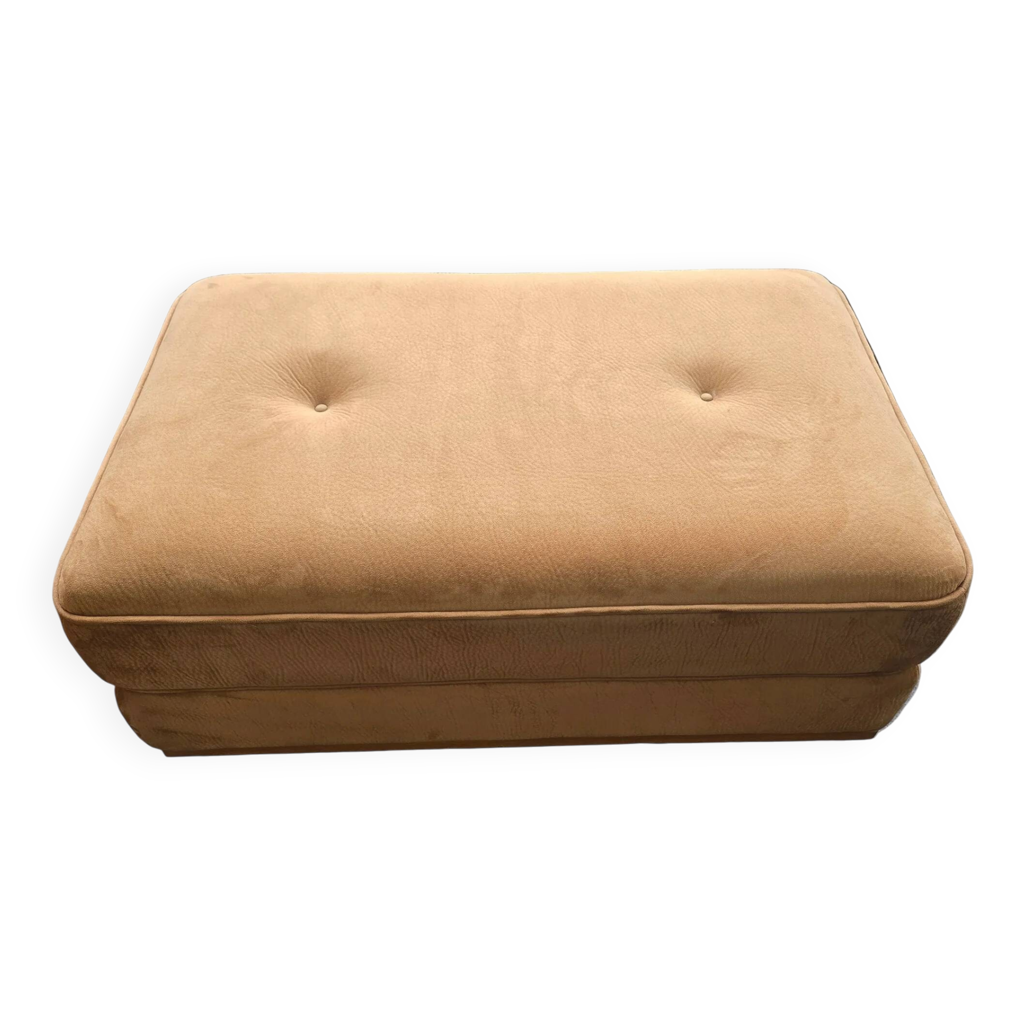 Banquette/ottoman - "Jacques Leleu collection" caramel velvet