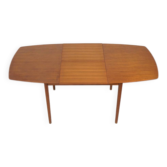 Teak table with extendable top, 1960s