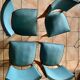 Suite of 4 chairs 50s skai