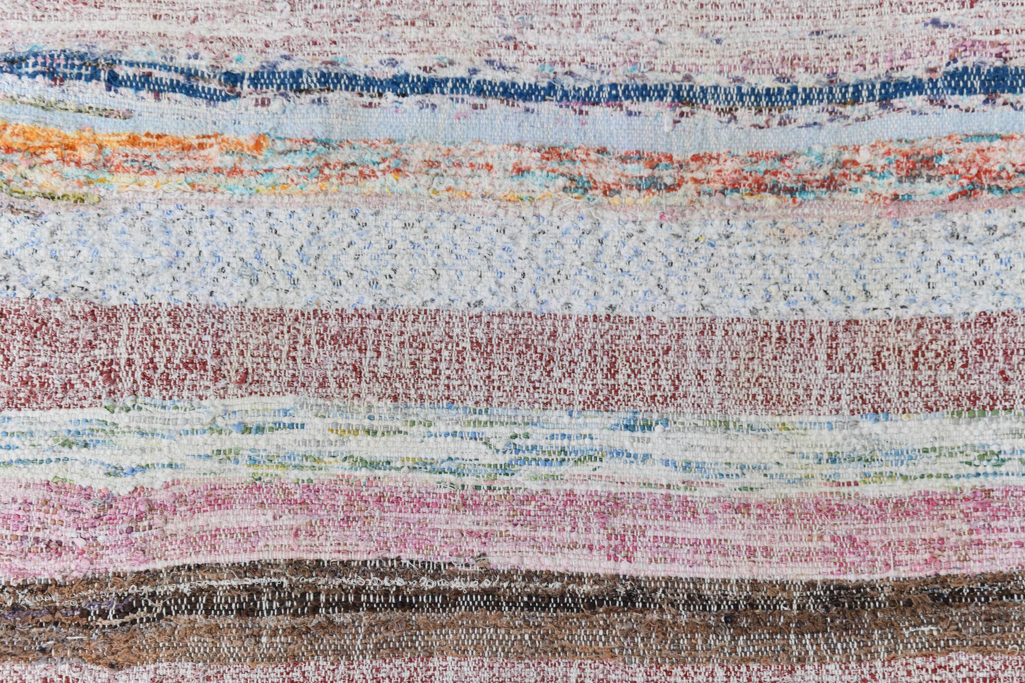 5x8 Vintage Striped Multicolor Rug Boho Pastel Design, 166x257 Cm