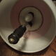 Suspension monte et baisse opaline 70's