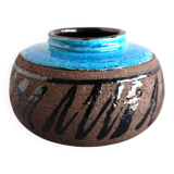 Mid-century modern studio art ceramic vase by Inger Persson for Rörstrand, Sweden, 1970s