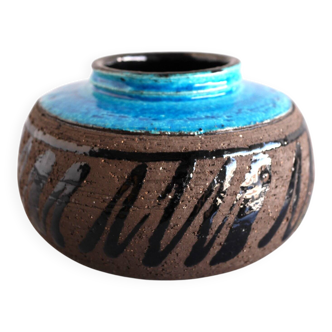 Mid-century modern studio art ceramic vase by Inger Persson for Rörstrand, Sweden, 1970s