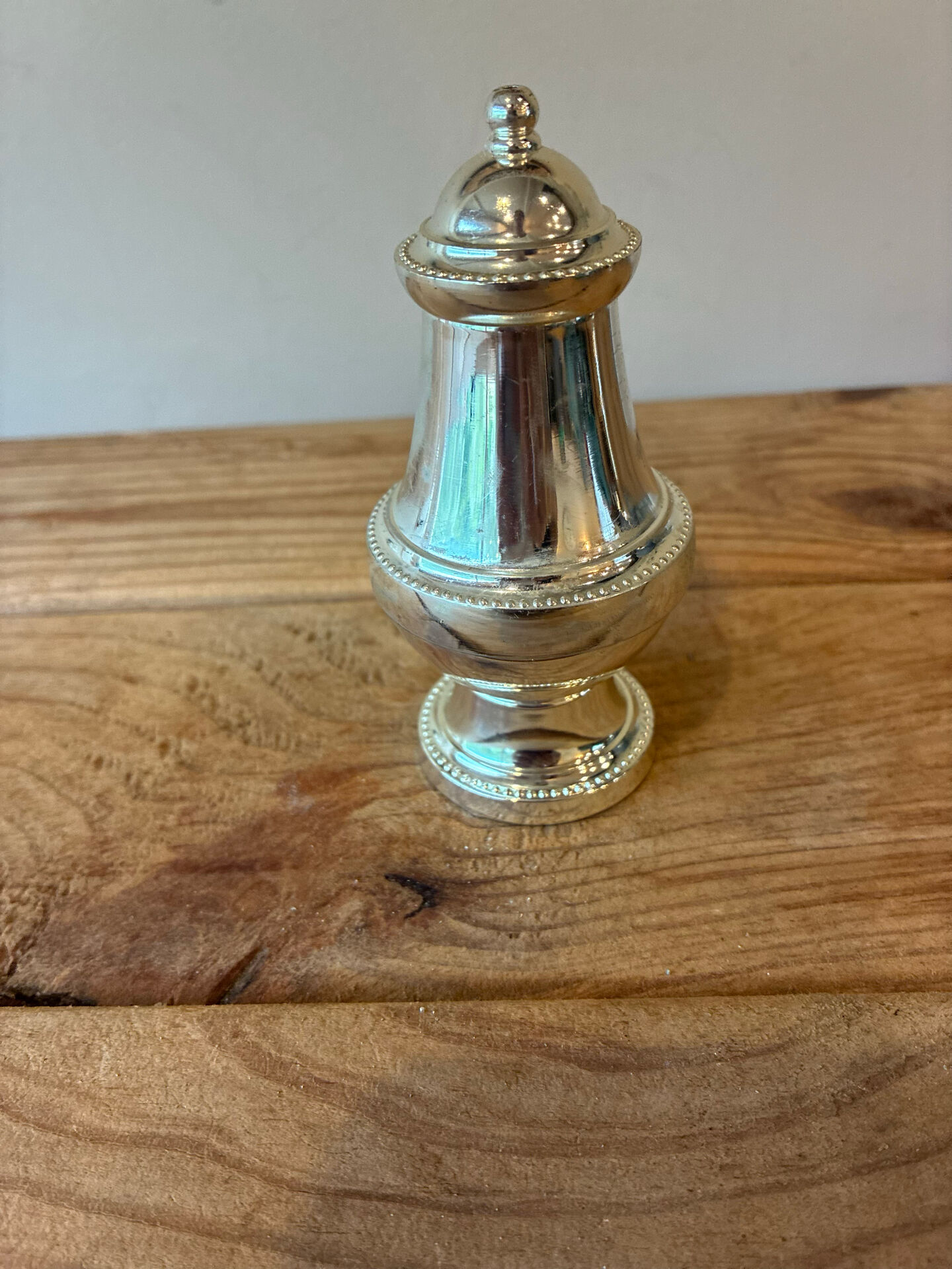 Vintage silver-plated table service duo – Mustard pot with spoon