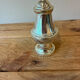 Vintage silver-plated table service duo – Mustard pot with spoon