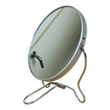 Double-sided round barber mirror, magnifying