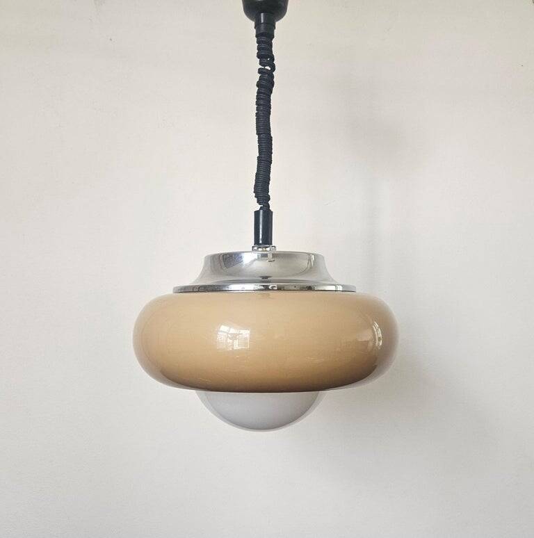Rare Midcentury Pendant Meblo, Space Age, Harvey Guzzini, Italy, 1970s