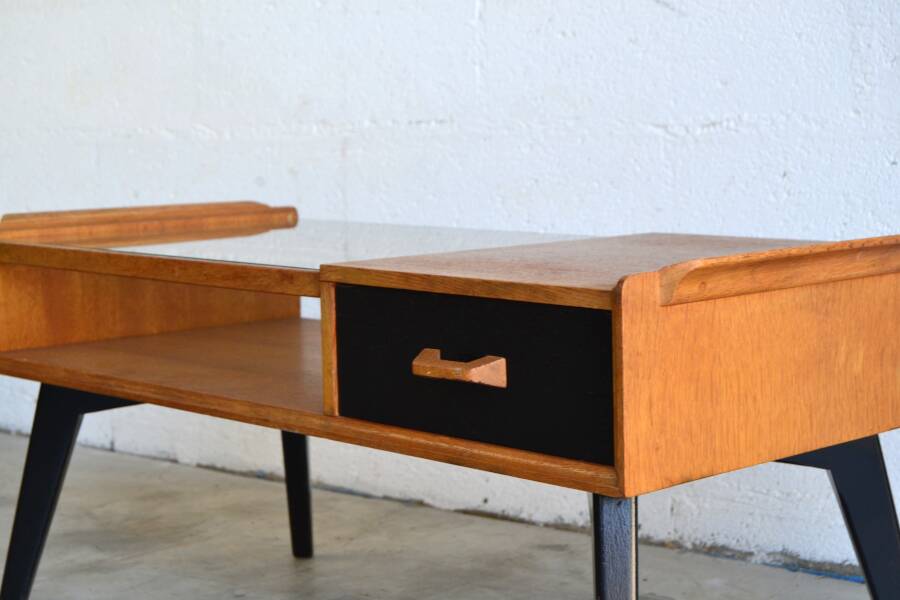 Table basse en chêne par G-plan * 88 cm