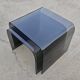 Pair of Waterfall nesting tables in tinted glass attributed to FIAM 1980s.