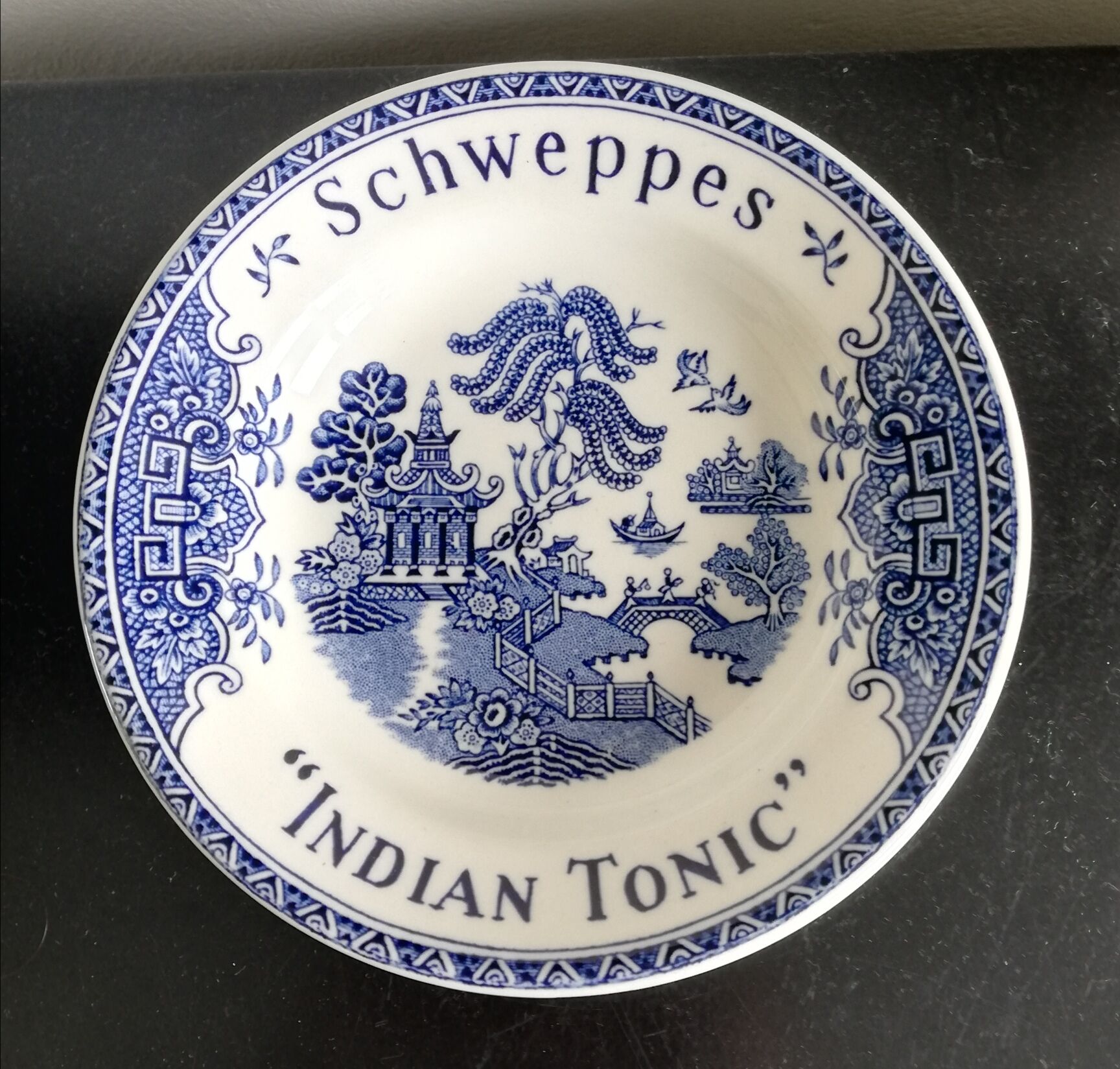 Empty Pocket Wedgwood White and Blue Sweppes