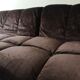 Modular sofa metal and velvet design 1970
