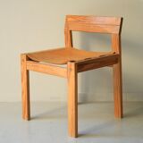 Paire de chaises en bois