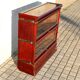 Mahogany glass-fronted bookcase THE GLOBE WERNICKE LONDON 1900, a piece of furniture