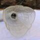 Porcelain and frosted glass wall light