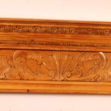 Transitional style beechwood fireplace mantel - 19th century