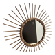 Vintage rattan sun mirror