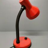 Elite - industrial style desk lamp - red lacquered metal - netherlands - 90's