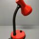 Elite - industrial style desk lamp - red lacquered metal - netherlands - 90's