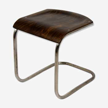 Bauhaus chrome Picollo stool by Mart Stam for Mücke-Melder, 1930s