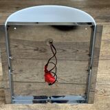 Pair of Italian wall lights in white lucite, mid-20th century