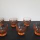 Lot de 6 petits verres rose